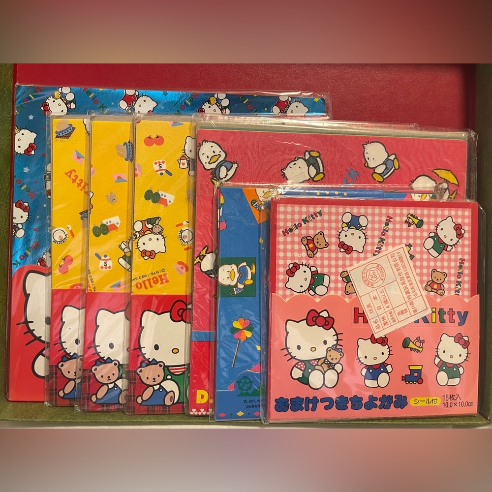 Vintage Sanrio Origami Paper from 90’s